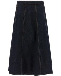 Alberta Ferretti - Denim Skirts - Lyst