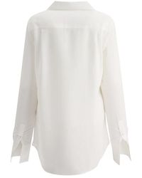 Saks Potts Crush Lace Blouse in Black | Lyst