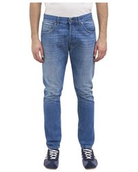 Dondup - Jeans ,Blauw ,Katoen Pantalone Icon - Lyst