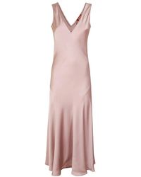 Max Mara - V-Hals Jurk - Lyst