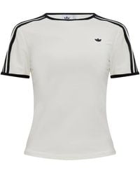 adidas Originals - T-Shirt 3 Stripes Cali Tee - Lyst