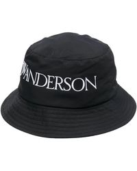 JW Anderson - Stilvoller Logo-bestickter Bucket Hat - Lyst