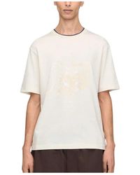 adidas - Fitness ,Wit ,Katoen Graphic T-Shirt Core - Lyst
