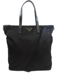 Prada - Tassen ,Zwart ,Veelzijdige Tote Bag Met Ritssluiting En Verstelbare Riem - Lyst