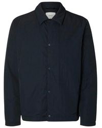 SELECTED - Jassen ,Blauw ,Polyester Giaccia Twist 2.0 - Lyst