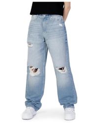 Calvin Klein - Wide Jeans - Lyst