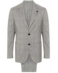 Lardini - Kostuums ,Grijs ,Wol Single Breasted Suit Set - Lyst