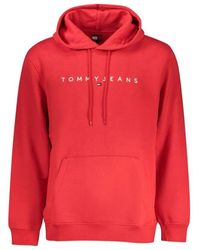 Tommy Hilfiger - Roter Baumwoll Herren Pullover Hoodie - Lyst