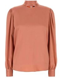 Tom Ford - Overhemden ,Roze ,Satijn Zijden Satijnen Blouse - Lyst