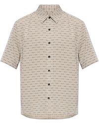 Rag & Bone - Overhemden ,Dalton Jacquard Shirt Met Korte Mouwen - Lyst