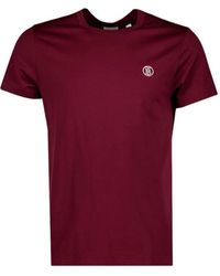 Burberry - Logo besticktes t-shirt - Lyst