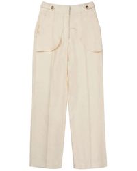 Munthe - Pantalones elegantes con bolsillos laterales y costuras delanteras - Lyst