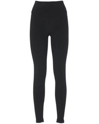 Wolford - Schwarze Hose Mit Elastischem Bund - Lyst