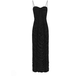 Dolce & Gabbana - Midikleid Mit Raffungen - Lyst