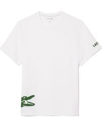 Lacoste - Katoenen Logo T-Shirt Met Korte Mouwen - Lyst