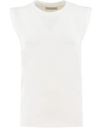Le Tricot Perugia - Mouwloze T-Shirt - Lyst