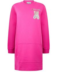 Moschino - Bad Teddy Bear Print Jurk - Lyst