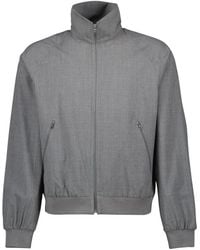 Prada - Jassen ,Grijs ,Wol Wollen Jas - Lyst