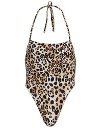 DSquared² - Einteiliger Badeanzug Mit Animal-Print - Lyst