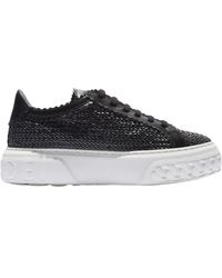 Casadei - Schoenen ,Zwart ,Leer Off‑Road Sneaker - Lyst