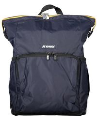 K-Way - Blauer rucksack mit reißverschluss - Lyst