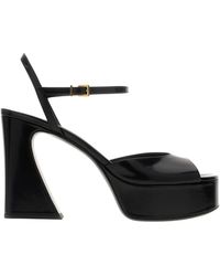 Fendi - Schoenen ,Zwart ,Sandalen Met Hoge Hak - Lyst