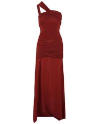 Aniye By - Kleedjes ,Rood ,Polyester Xena Lange Jurk - Lyst