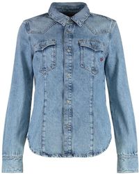 DIESEL - Denim Shirts - Lyst