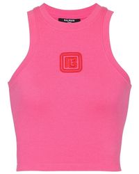 Balmain - Bijgesneden Tanktop - Lyst