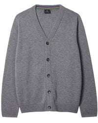 Paul Smith - Merinowoll-Strickjacke Mit V-Ausschnitt - Lyst