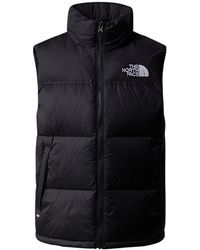The North Face - Fitness ,Zwart ,Nylon 1996 Retro Nuptse Gilet - Lyst