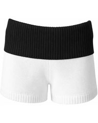 CLOEYS - Cotton Colourblock Shorts - Lyst