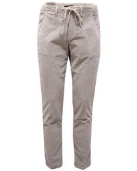 BRIGLIA - Fluwelen Broek Grijs Model Bg41T - Lyst