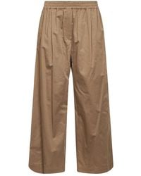 Weekend by Maxmara - Broeken ,Bruin ,Katoen Golfo Wide Broeken - Lyst