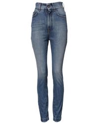 Dolce & Gabbana - Lichtblauwe Skinny High Waist Jeans - Lyst