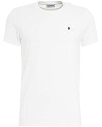 Dondup - Klassiek T-Shirt Met Ronde Hals - Lyst
