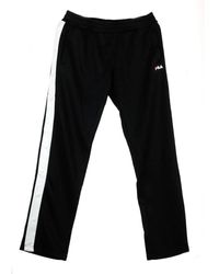 Fila - Zwarte Buttoned Track Sweatpants - Lyst
