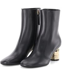 Givenchy - Schoenen ,Zwart ,Leer Heeled Boots - Lyst
