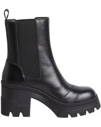 Calvin Klein - Chunky heeled chelsea boot - nero - Lyst