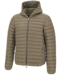 Save The Duck - Jassen ,Groen ,Polyester Donald Puffer Jacket - Lyst