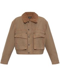 DSquared² - Jassen ,Bruin ,Katoen Jas Met Kraag - Lyst