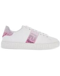 Versace - Greca Crystal Sneakers - Lyst