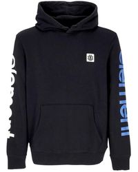 Element - Hoodies & Sweatvesten ,Zwart ,Katoen Zwarte Hoodie Met Kangoeroezak - Lyst