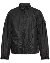 Stone Island - Jassen ,Zwart ,Nylon Look Nylon Panama-Tc Jacket - Lyst