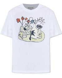 Munthe - Tops ,Wit ,Katoen Ballon T-Shirt - Lyst