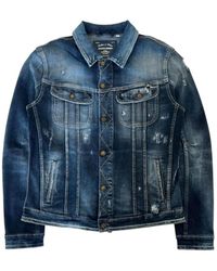 Jack & Jones - Jassen ,Blauw ,Denim Cotton Denim Jacket - Lyst