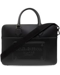 Dolce & Gabbana - Aktentasche mit logo - Lyst