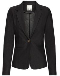 Ichi - Jassen ,Zwart ,Denim Ihkate Denim Blazer - Lyst