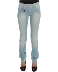 CoSTUME NATIONAL - Cotton blend super slim fit jeans - Lyst