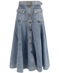 Zimmermann - Denim Skirts - Lyst